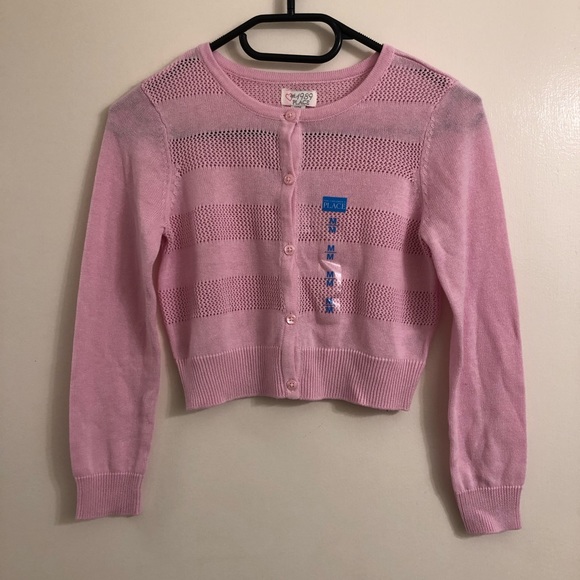 BNWT ChildrensPlace Pink Button Up Medium Cardigan - Picture 1 of 7